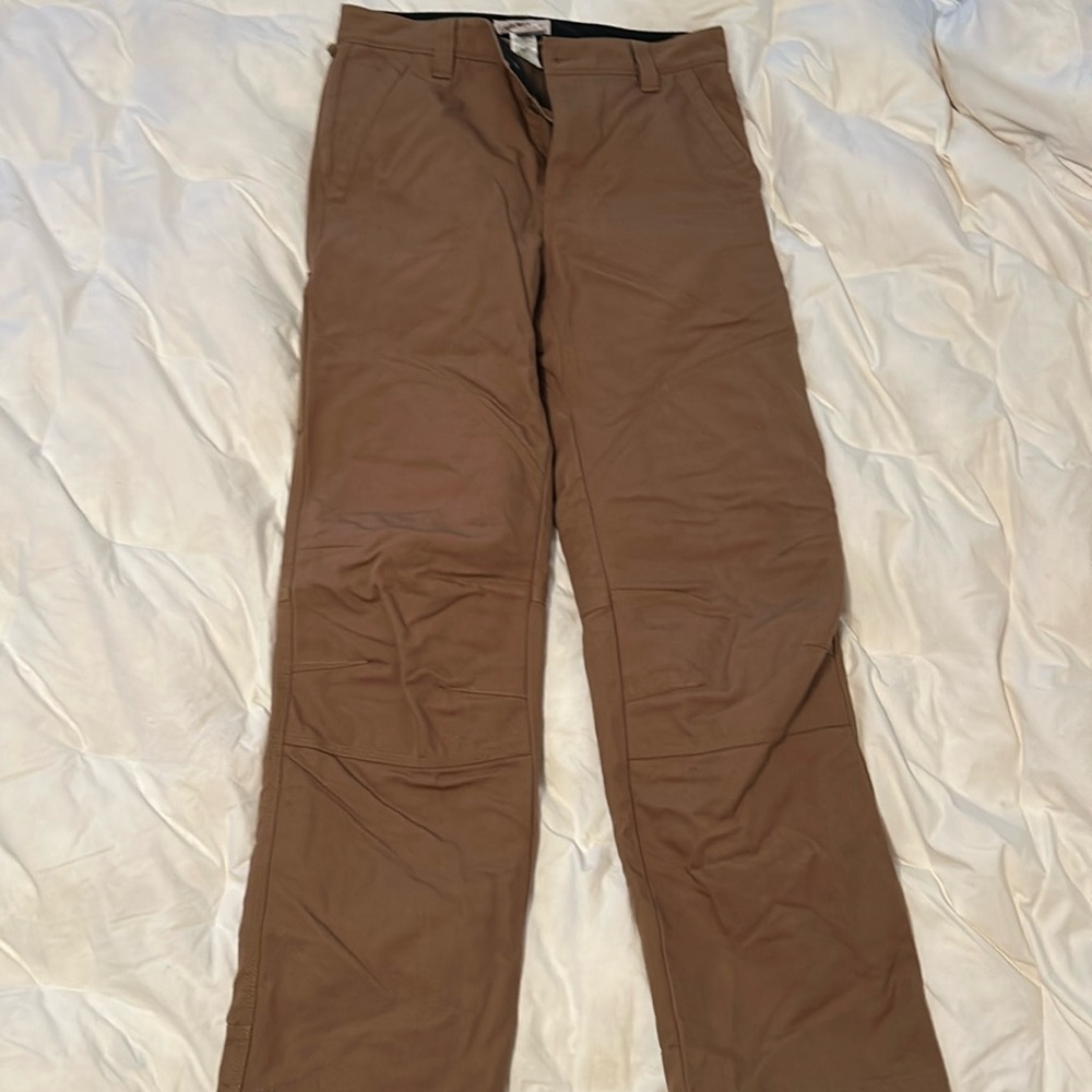 L.L. Bean Katahdin Iron Works fleece lined, reinforced work pant.